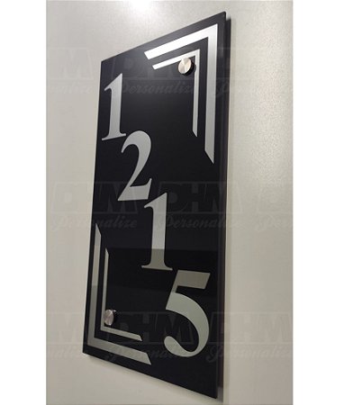 Número Residencial Personalizado em espelho