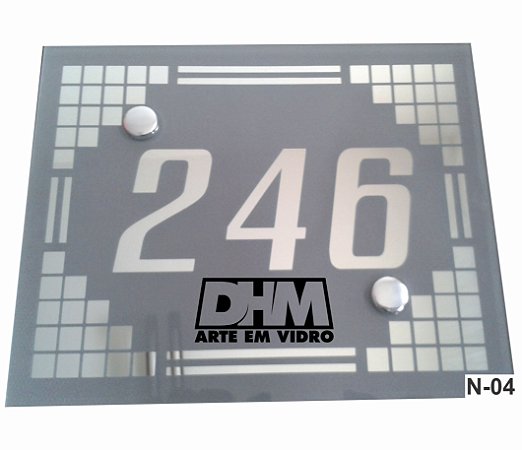 Número Residencial Personalizado em espelho