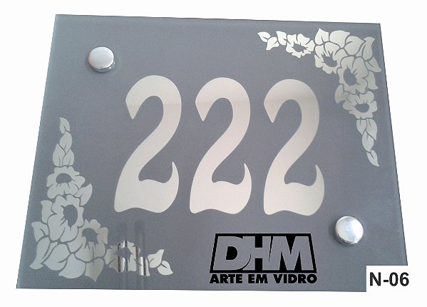 Número Residencial Personalizado em espelho