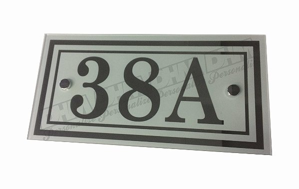 Número Residencial de Casa Personalizado Com nome da Rua em espelho