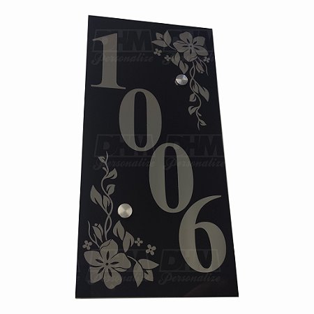 Número Residencial Personalizado em espelho