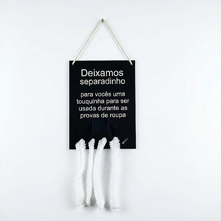 Suporte de touca para provadores de roupas