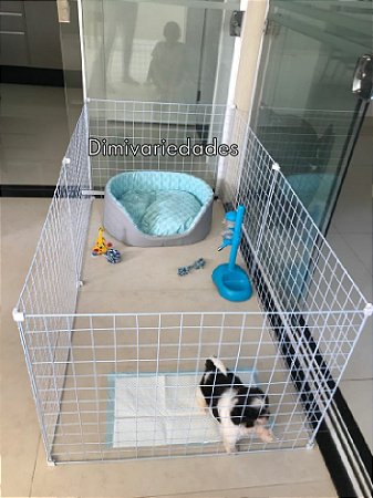 CERCADO PARA CACHORRO PEQUENO MÉDIO PORTE (06 TELAS)