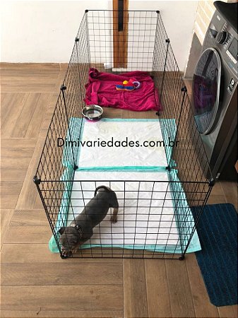 CERCADO PARA CACHORRO DE PEQUENO MÉDIO PORTE (08 TELAS)