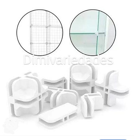CONECTIVOS PARA BALCÃO MODULADOS KIT 08 PEÇAS