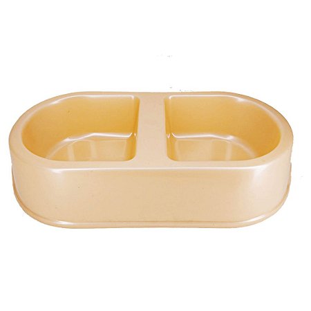 COMEDOURO SIMPLES DUPLO PLÁSTICO