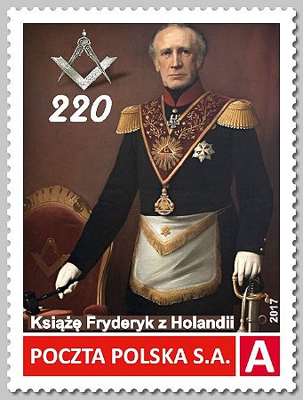 2017 Polônia 220 anos do Princípe Frederico da Holanda - maçom