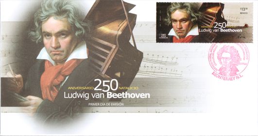 2019 México - 250 anos de Bethoven - FDC