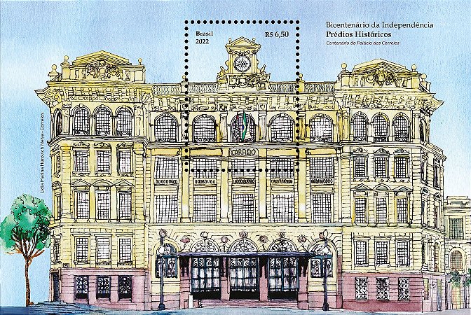 2022 Palácio dos Correios - Prédios Históricos - Bicentenário da Independência (mint)