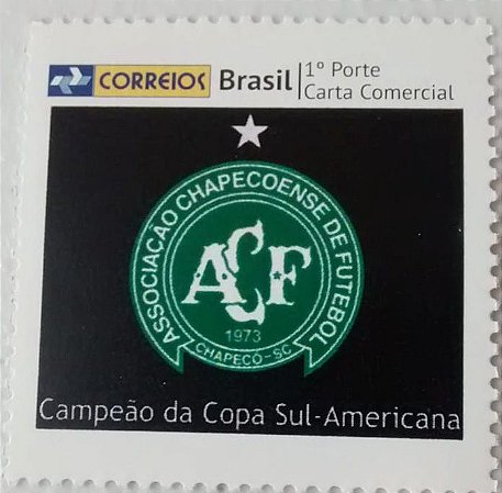 2017 Chapecoense - Campeão da Copa Sul-América de Futebol - Selo Personalizado