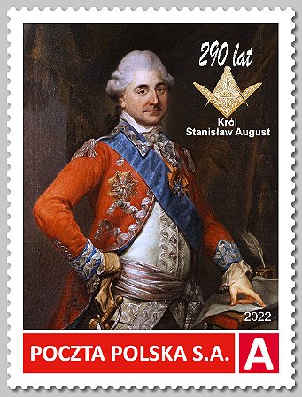 2022 Polônia Rei Estanislau II Augusto 290 anos