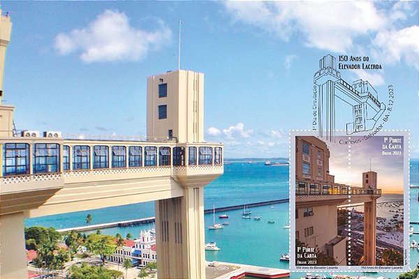 2023 150 Anos do Elevador Lacerda - Máximo Postal