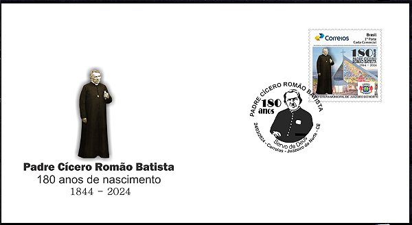 2024 - Padre Cícero 180 anos de nascimento - envelope