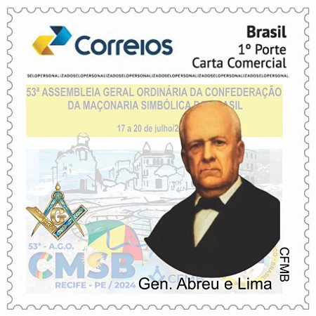 2024 - Cel. Abreu e Lima, maçom - Assembleia Geral da Confederação da Maçonaria Simbólica do Brasil  CMSB 2024 - serie SP
