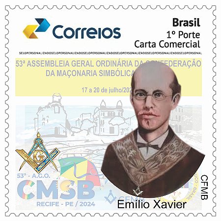 2024 - Emílio Xavier, maçom - Assembleia Geral da Confederação da Maçonaria Simbólica do Brasil  CMSB 2024 - série S