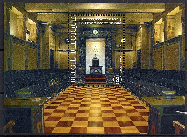 2008 Bélgica - Maçonaria interior de Grande Loja Bloco