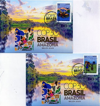 2025 COP30 Série de 5 Máximos postais (exclusivos)