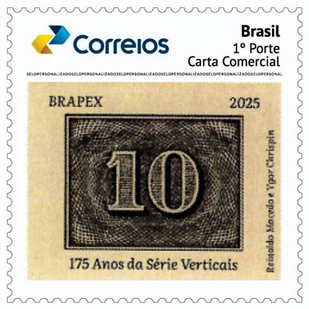 2025 175 anos dos Inclinados selo personalizado MINT