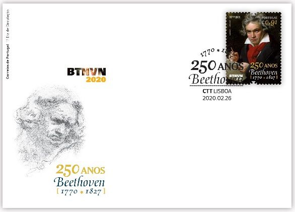 2020 Portugal 250 Anos do Nascimento de Beethoven - FDC