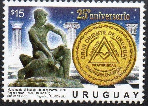 2015 URUGUAI 25 ANOS DO GRANDE ORIENTE DE URUGUAI