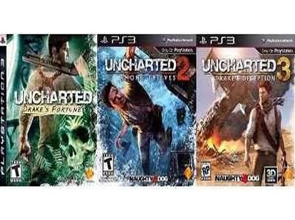 Uncharted PS3 Game Combo 123 original  PSN