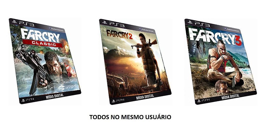 Far Cry Trilogia 1 2 3 PS3 Jogo Digital PSN
