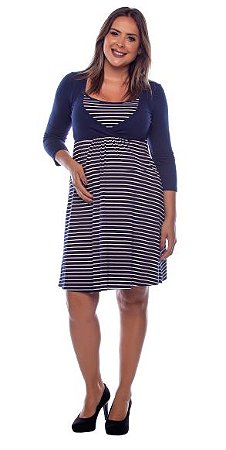 vestido simples para gestante