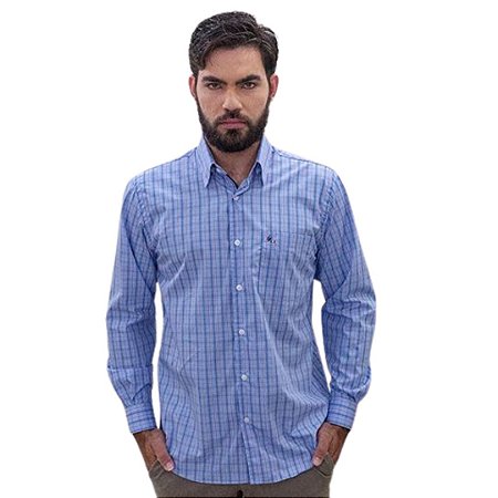 camisa jeans plus size masculina