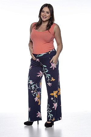 calça gestante pantalona