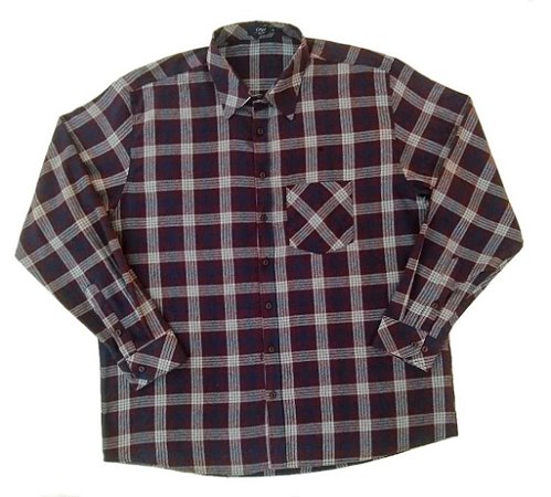 camisa flanela plus size