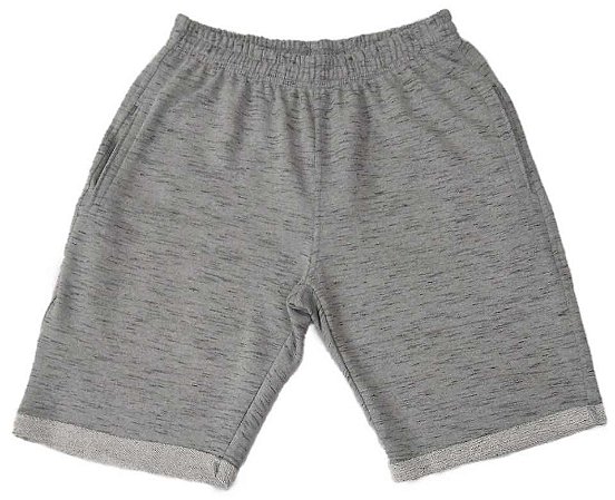 bermuda moletom com elastico na perna