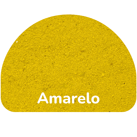 Areia Colorida Amarela para Atividades Escolares - Saco Refil 500gr