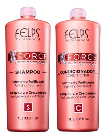 Shampoo + Condicionador Felps X-force Força e AntiQuebra 1 Litro