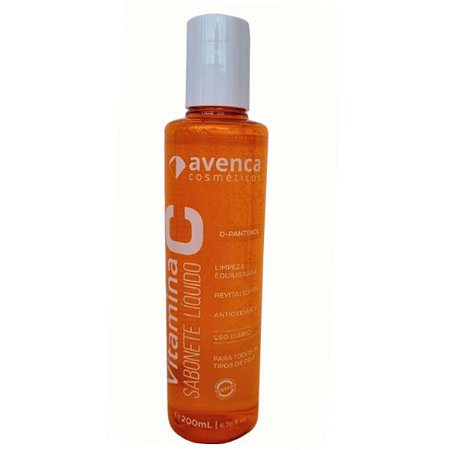 Sabonete Líquido Facial Vitamina C Avenca Cosméticos 200ml