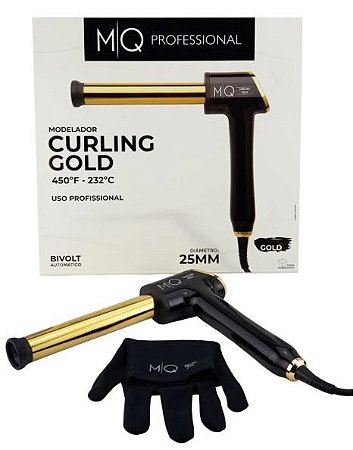 Modelador de Cachos MQ Curling GOLD 25mm Cachos Praticos e Rápidos