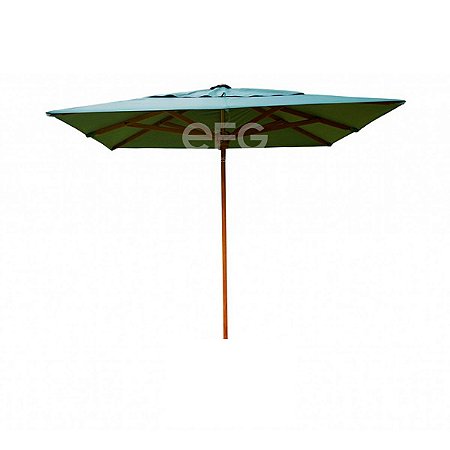 Ombrelone Central 3m Quadrado Premium