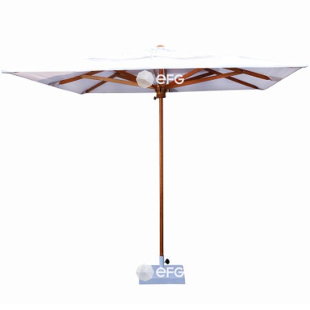 Ombrelone Central 4m Quadrado Premium