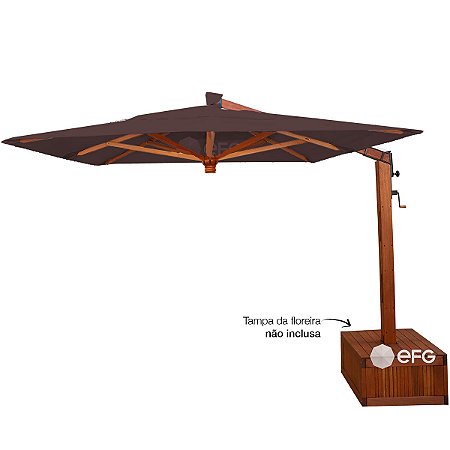 Ombrelone Lateral 3,5m Quadrado Supremo