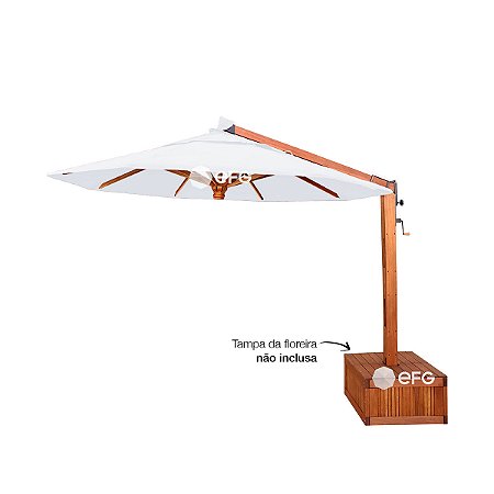 Ombrelone Lateral 3m Redondo Premium