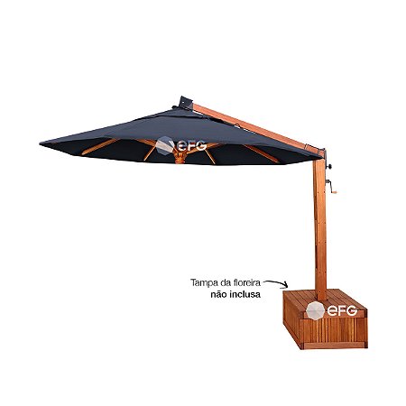 Ombrelone Lateral 4m Redondo Supremo