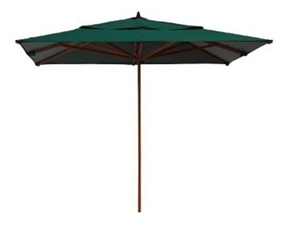 Ombrelone Central 2,4m Quadrado Slim