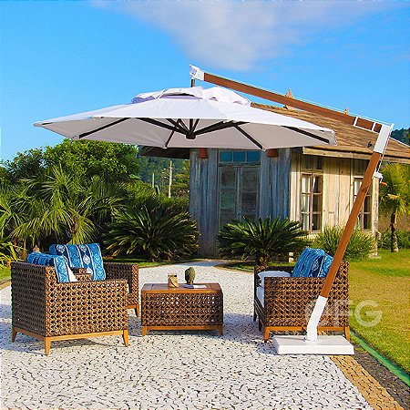 Ombrelone Lateral 2,4m Redondo Slim - EFG Shop ⛱️ Os melhores ombrelones em  um só lugar.