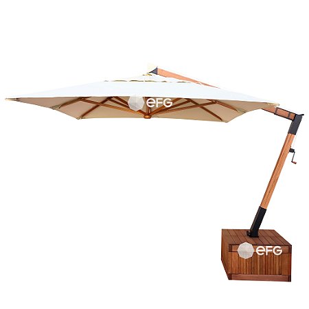 Ombrelone Lateral 2,4m Quadrado Slim