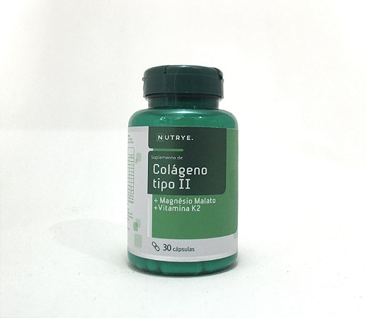 Colágeno tipo II  + Magnésio Malato + Vitamina K2 - 30 cápsulas
