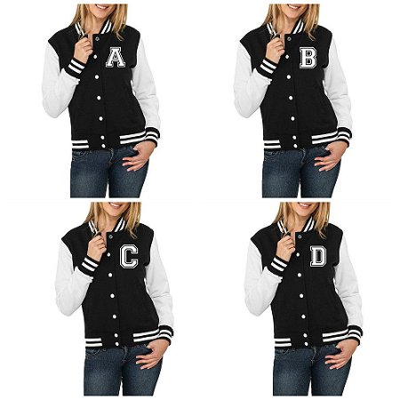 blusa de frio college feminina