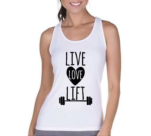Regata Feminina Fitness Live Love Lift