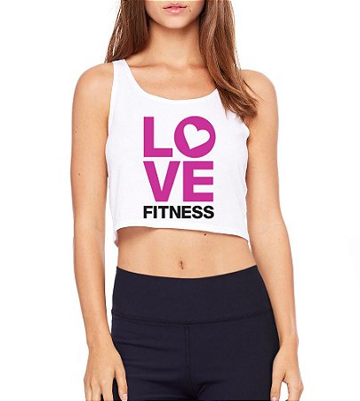 Top Cropped Fitness Love Fitness