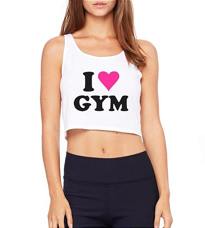 Top Cropped Fitness Love Gym
