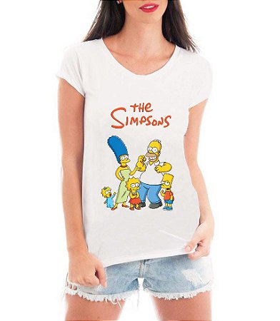 Camiseta Branca Feminina Simpsons Homer Família Desenhos Engraçados -  Personalizadas/ Customizadas/ Estampadas/ Camiseteria/ Estamparia/ Estampar/  Personalizar/ Customizar/ Criar/ Camisa Blusas Baratas Modelos Legais Loja  Online - Criativa Urbana ...