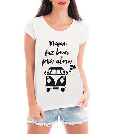 Blusa Feminina Kombi Viajar Faz Bem Pra Alma Tshirt Camiseta -  Personalizadas/ Customizadas/ Estampadas/ Camiseteria/ Estamparia/  Estampar/ Personalizar/ Customizar/ Criar/ Camisa Blusas Baratas Modelos  Legais Loja Online - Criativa Urbana - Moletons,